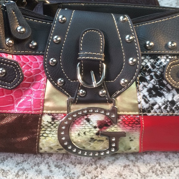 Multi colored patchwork purse - Picture 2 of 6